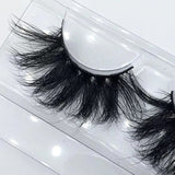 Luxury 3D Real Mink Lashes. Fluffy Wispy Volume Lashes. 25mm Falsies. Eyelash Extensions For Lash Lovers Who Love Makeup.