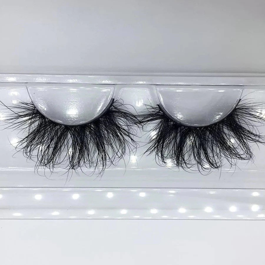 3D Luxury Mink Demi Strip Wispies. Ultra Wispy Fluffy Volume Lash Extensions. 25mm Falsies For Lash Lovers.